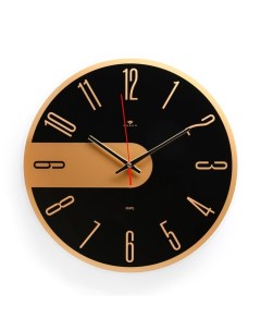 Часы настенные серия Интерьер Стиль плавный ход d 39 см Рубин