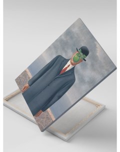 Картина на холсте Рене Магритт Сын человеческий Сюрреализм 30x40 Каждому своё