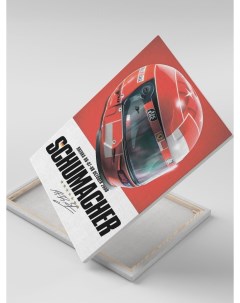 Картина на холсте Михаэль Шумахер Формула 1 Автогонщик 30x40 Каждому своё