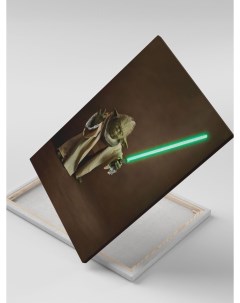 Картина на холсте Йода Звездные войны Star Wars 30x40 Каждому своё