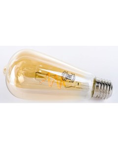 TDM Лампа светодиодная Винтаж золотистая ST64 со спиралью 4 Вт 230 В 2700 К E27 кону Tdm еlectric