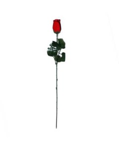 Искусственный цветок Роза бутон бархат 50 см Flatel