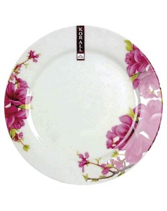 Тарелка обеденная Сакура OV804 2 910987 Белый розовый Коралл