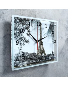 Часы серия Город Эйфелева башня 25х35 см Сюжет
