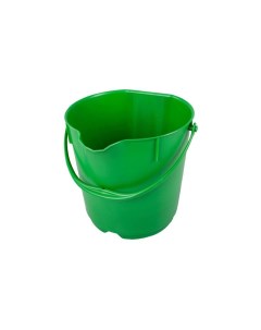 Ведро 15л зеленое армир пластик противоударный круглое 80101 5 Fbk