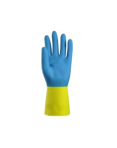 Перчатки Libry латексные хозяйств Биколор сине желтые М KHBIC2BY Nobrand
