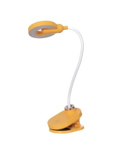 Настольная лампа на прищепке Блум LED 3Вт АКБ USB оранжевый Risalux