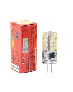 Лампа светодиодная Corn Micro G4 3 Вт 2800 K 320 40х15 мм Ecola