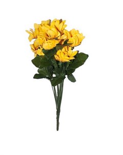 Цветок искусственный ПОДСОЛНУХ ДЕКОРАТИВНЫЙ букет 12шт 37см Flatel