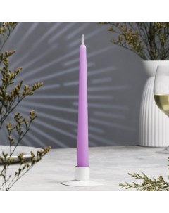 Свеча античная ароматическая Лаванда 2 3х 24 5 см 5 ч 55 г сиреневая Омский свечной