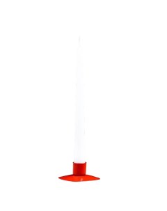 Подсвечник металл на 1 свечу Квадрат 3х7 см красный Омский свечной
