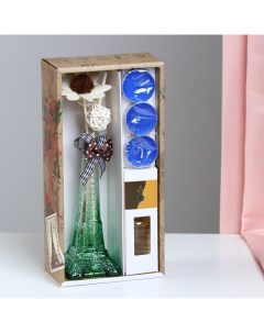 Набор подарочный Париж ваза свечи аромамасло сандал декор Богатство аромата