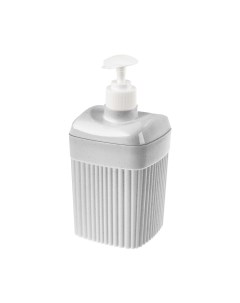 Дозатор для жидкого мыла Econova Velvet 90 x 90 x 177 мм 0 65 л светло серый Эконова