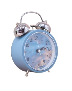 Часы будильник Marble голубой Nobrand