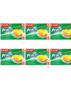 Губки для посуды Practi Profi 2 шт х 6 уп Paclan