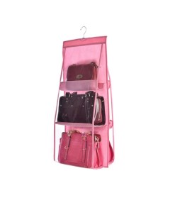 Органайзер для сумок Hanging Purse Organizer на 6 сумок Розовый Markethot