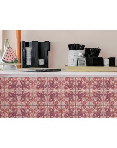 Наклейка на стену Плитка с цветочными узорами Голландия 12 шт 15х15 см Paintingstock