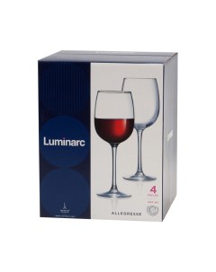 Бокал для вина 420мл АЛЛЕГРЕСС 4шт уп J8166 Luminarc