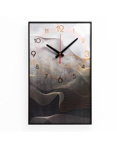 Часы настенные серия Интерьер Мрамор плавный ход 57 х 35 см Timebox