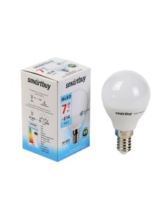 Лампа cветодиодная Е14 P45 7 Вт 4000 К дневной белый свет Smartbuy