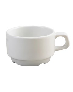 Чашка чайная 170мл Штабелируемая Белая Nobrand