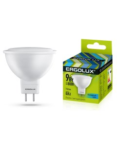 Лампа светодиодная LED JCDR 9W GU5 3 4K Ergolux