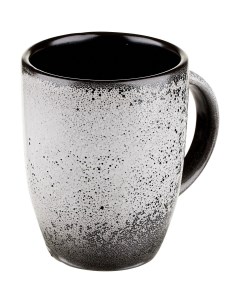 Чашка Млечный путь чайная 300мл 80х80х105мм фарфор белый черный Борисовская керамика