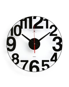 Часы настенные серия Интерьер Цифры плавный ход d 39 см Рубин