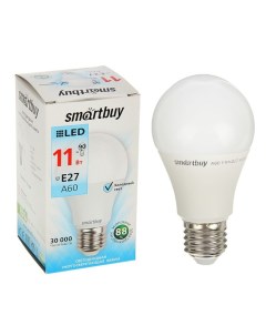 Лампа cветодиодная E27 A60 11 Вт 4000 К дневной белый свет Smartbuy