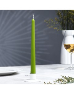 Свеча античная 2 3х 24 5 см 5 ч 55 г оливковая Омский свечной