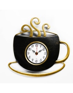 Часы настенные серия Кухня Чашка дискретный ход 31 5 х 30 5 см Рубин