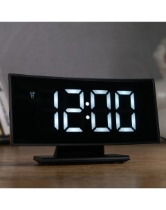 Часы будильник электронные с календарем и термометром 17х9х4 см от USB 3 AAA Nobrand