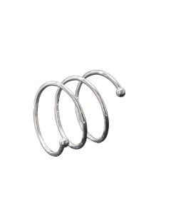Кольцо для салфеток Спираль d 4 5 см цвет серебро Sima-land