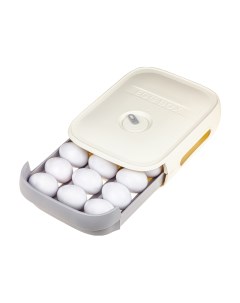 Подставка для хранения яиц органайзер для яйца белый Solmax