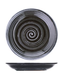 Блюдце Маренго 115х115х25мм керамика серый Борисовская керамика