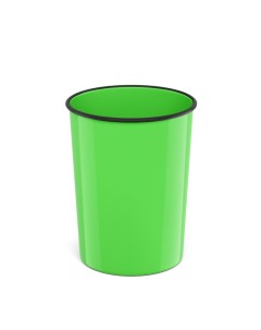 Корзина для бумаг и мусора 13 5 литров Neon Solid пластиковая литая зелёная Erich krause