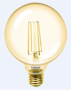 Лампа светодиодная E27 8W 2700K Шар арт 621470 5 шт General