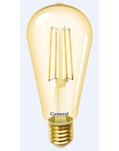 Лампа светодиодная E27 8W 2700K арт 621458 5 шт General