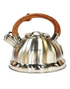 Чайник со свистком из нержавеющей стали для всех видов плит 3 л коричневый Edenberg