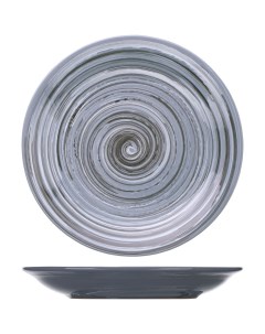 Блюдце Пинки 150х150х25мм керамика серый Борисовская керамика