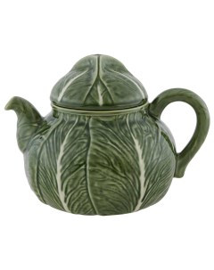 Заварочный чайник Капуста керамика зеленый 1 9 л Bordallo pinheiro