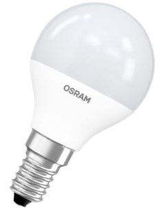 Лампочка светодиодная Antibacterial Е14 7 5 Вт теплый белый шар матовый Osram