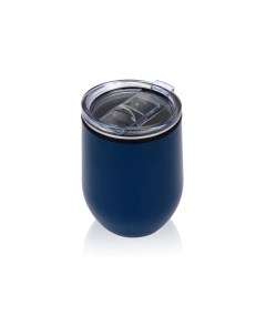 Термокружка Pot 330 мл крышка слайдер внешнее покрытие из нержавеющей стали темно синий Oasis