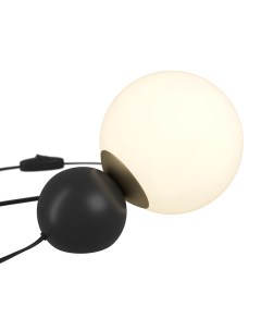 Интерьерная настольная лампа в форме шара черно белая Nostalgia MOD048TL 01G Maytoni