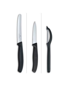 Набор из 3 ножей для овощей 6 7113 31 нож 8 см нож 11 см овощечистка Victorinox