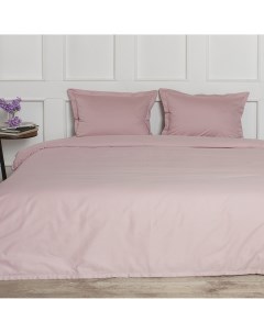 Комплект постельного белья Сатин однотонный жемчужно розовый La prima