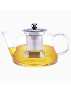 Заварочный чайник 1100 мл боросиликатное стекло крышка съемный фильтр Zeidan