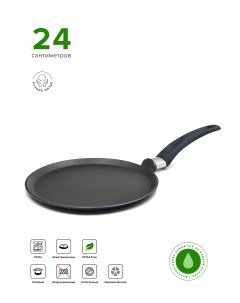 Сковорода для блинов Престиж 24 см черный P0224 Victoria