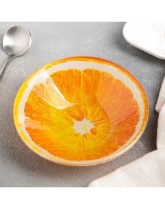 Салатник Апельсин 150 мл d 12 см цвет оранжевый Доляна