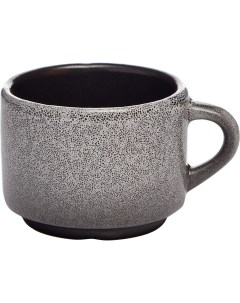 Чашка кофейная Млечный путь 80мл фарфор белый черный Борисовская керамика